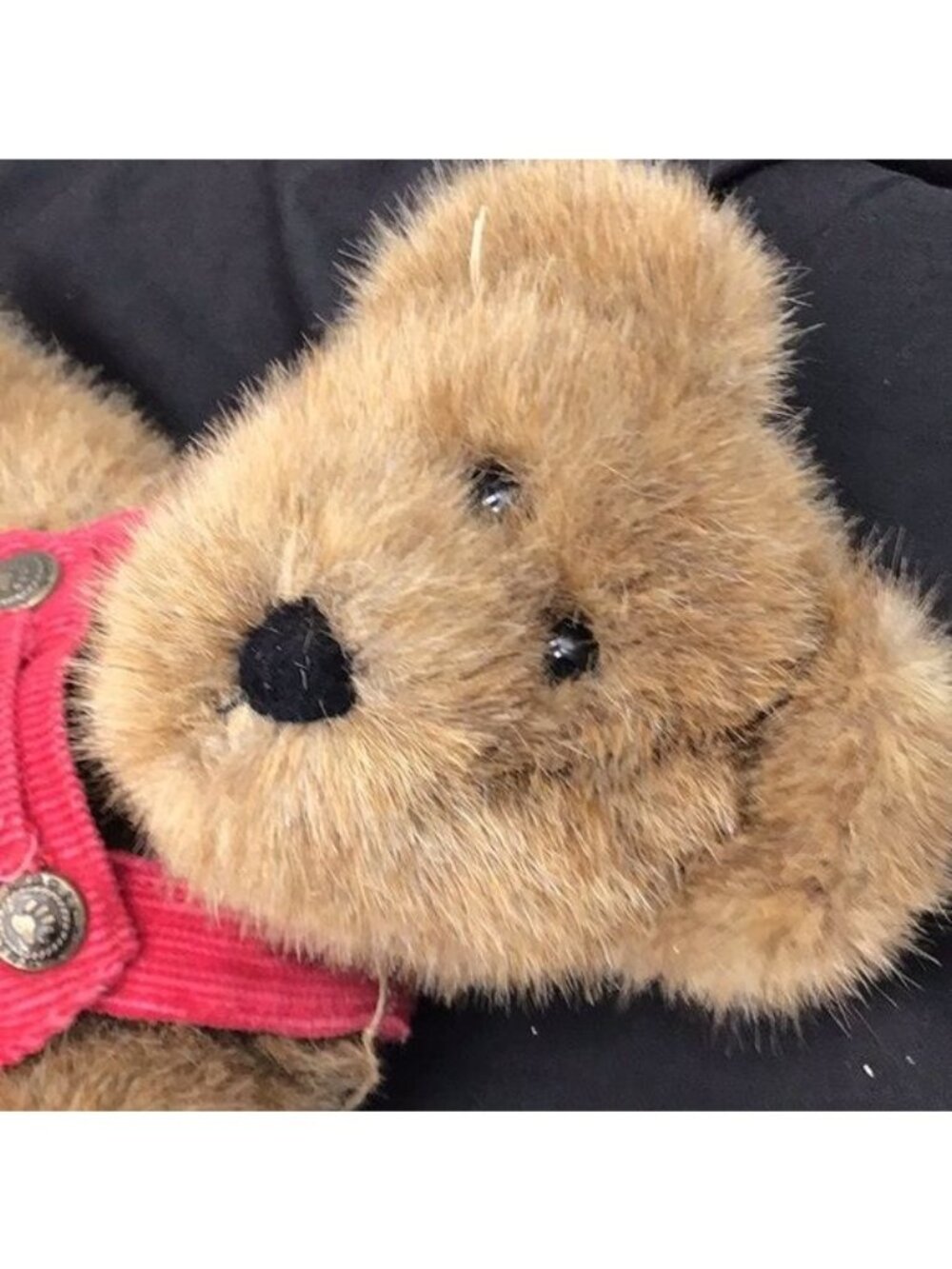 Boyds Bears & Friends Kyle L. Berriman Plush Bear In Red Corduroy Overalls 12" H - Picture 7 of 7